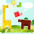 3D Puzzle Game Toy Tetris Wood Animal Jigsaw Puzzle Intellectual 3D Jigsaw Board for Boys Girls Early Education Learning