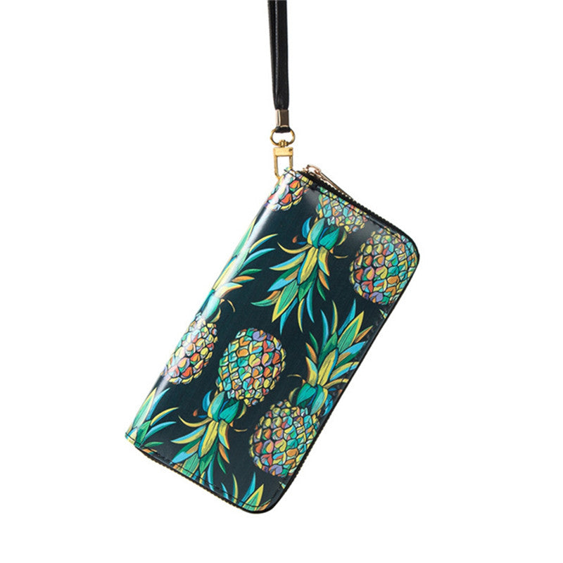 Multifunctional Unicorn Women Wallet Leather Purse Card Holder Zipper Phone Bag for iPhone Samsung