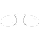 KCASA Nose Clip Unisex Reading Glasses Portable Wallet Frameless Reader Mini Presbyopia Glass