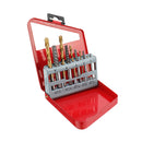 Drillpro 10pcs/set Cobalt Twist Drill Bit and Broken Bolt Damaged Screw Extractor
