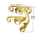 4 pcs Buckle Dark Wooden Box  Accessories Buckle Snap Shackle Buckle Box  lock