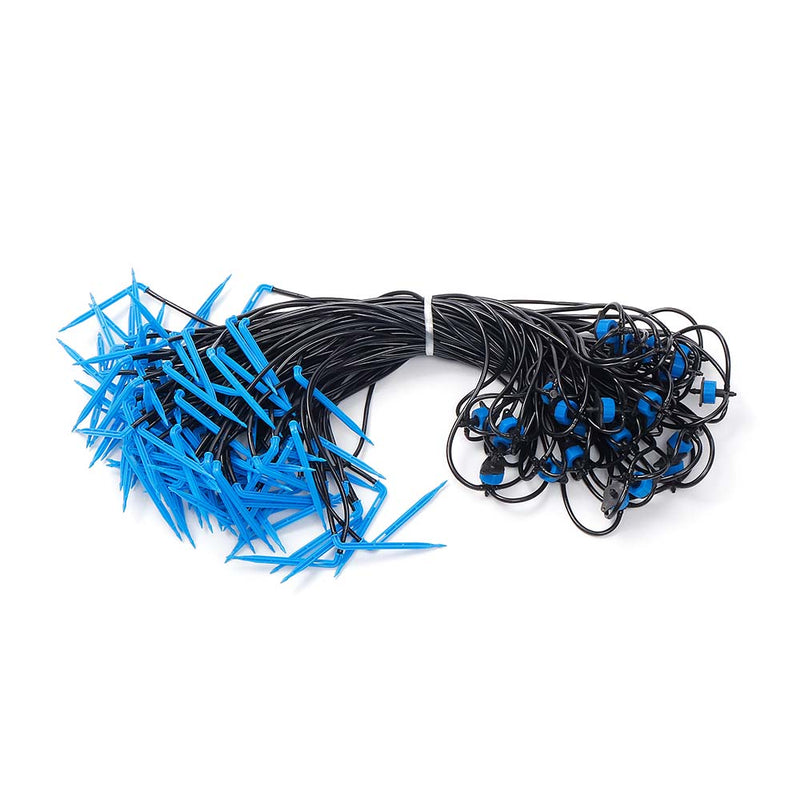 25Pcs Greenhouse 4 way A rrow Drip 8L Dripper Emitter Garden Micro Drip Irrigation Sprinkler System Steady Flow Device