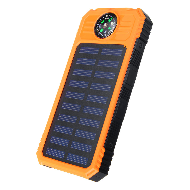Solar Chargers 8000mAh USB Solar Battery Charger Phone Charger Power Bank with Flashlight
