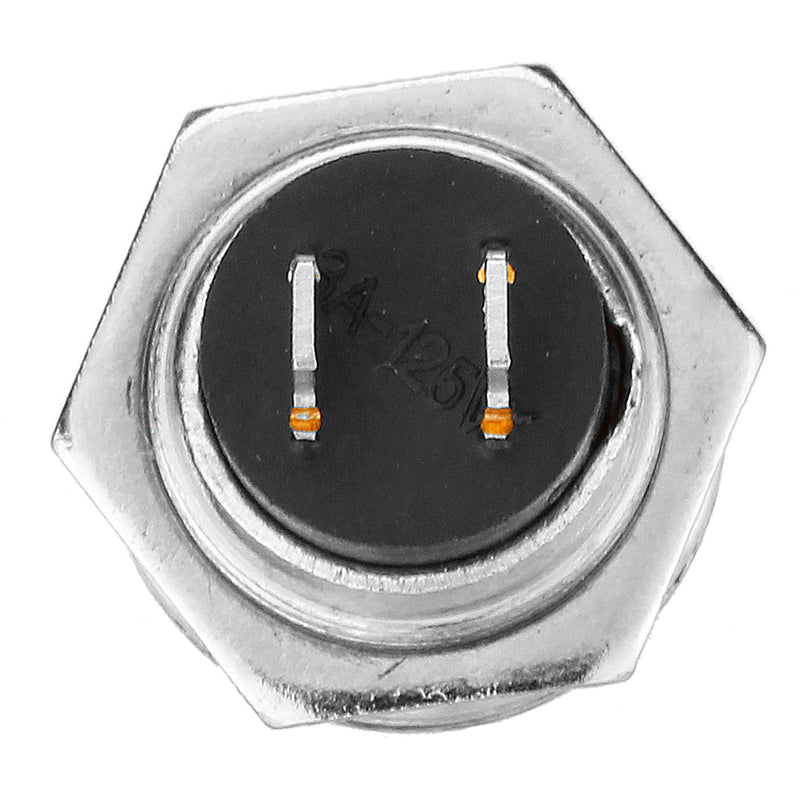 10Pcs 3A 125V Momentary Push Button Switch OFF-ON Horn Red Plastic