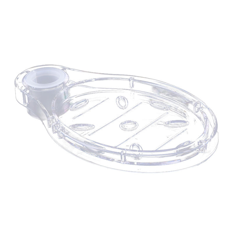 Shower Rail Soap Dishes ABS Plastic Transparent Soap Box Holder Pallet Bath Shower Rod Soap Rack