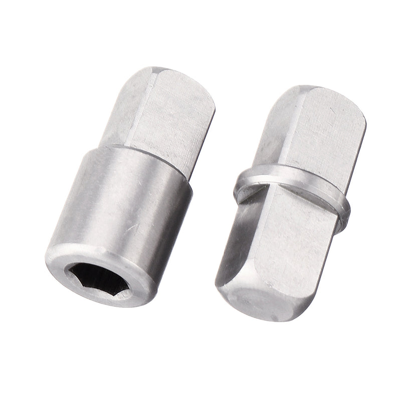 2Pcs 3/8 Inch Turns To 3/8 Inch or 3/8 Inch Turns To 1/4 Inch Hexagon Head For Universal Extension Wrench Adapter