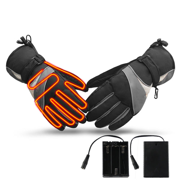 Electric Heated Gloves Motorcycle Winter Waterproof Thermal Outdoor Skiing Warmer
