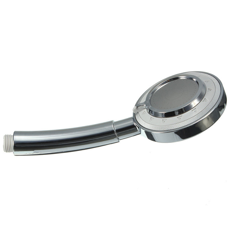 Bathroom Handheld Rainfall Shower Head ABS Chrome Water Saving Bath SPA Showerhead