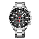 CURREN 8309 Business Style Full Steel Men Wrist Watch Date Display Quartz Watch