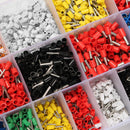 Excellway CT06 2120Pcs Wire Copper Crimp Insulated Cord Pin End Terminal 22 to 5 AWG