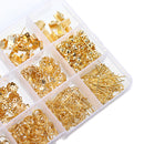 760Pcs/Set Eye Pins Lobster Clasps Jewelry Wire Earring Hooks Jewelry Finding Kit for DIY Necklace Jewelry Bracelet Making