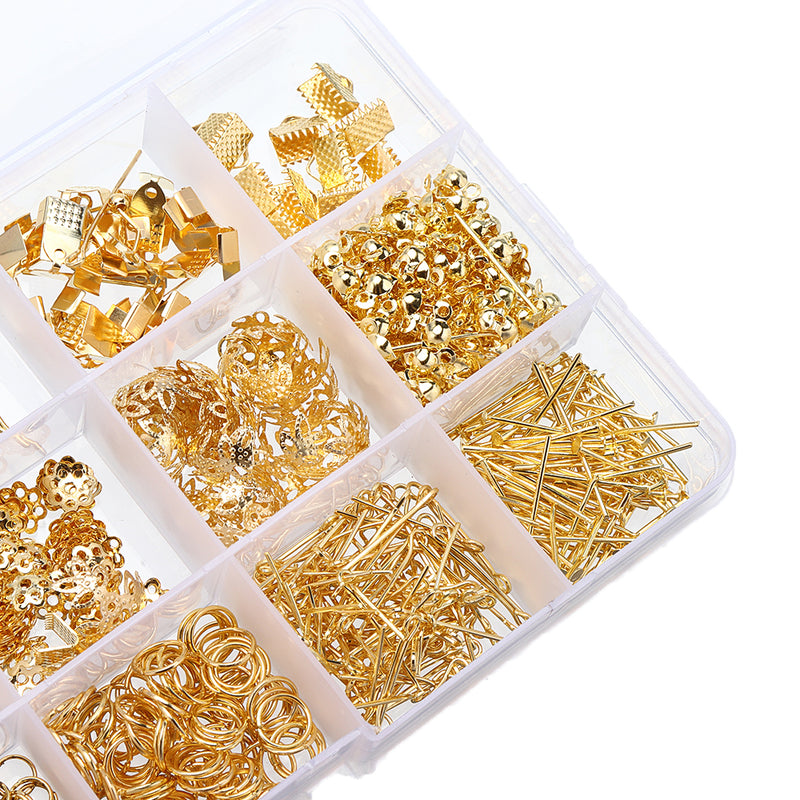 760Pcs/Set Eye Pins Lobster Clasps Jewelry Wire Earring Hooks Jewelry Finding Kit for DIY Necklace Jewelry Bracelet Making