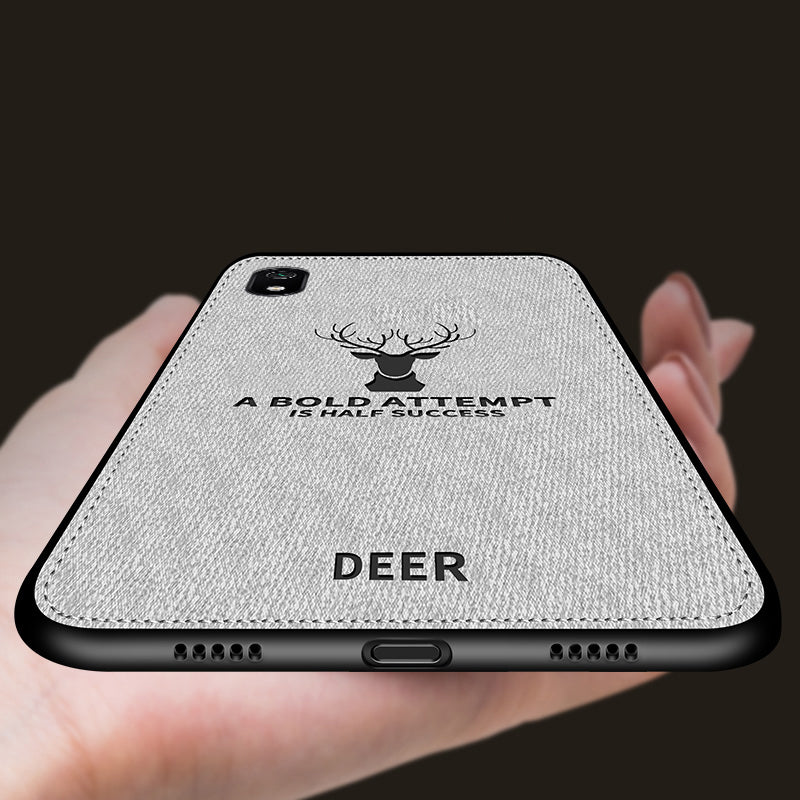 BAKEEY Deer Classic Canvas Cloth Shockproof Protective Case for Xiaomi Redmi 7A