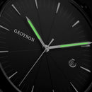 GADYSON A9105 Calendar Casual Style Men Wristwatch Full Steel Luminous Display Quartz Watch