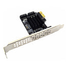 ITHOO PCE6SAT-M01 2 ports SATA3.0 SSD PCI-E Expansion Card 6Gbps IPFS Hard Disk Marvell Master for Desktop Computer