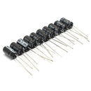 Total 130Pcs 13 Values Each 10Pcs 0.1uf-470uf Electrolytic Capacitor Assortment Set