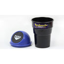 Round Car Trash Bag Can With Lid Garbage Dust Bin Storage Barrel Fits Cup Holder