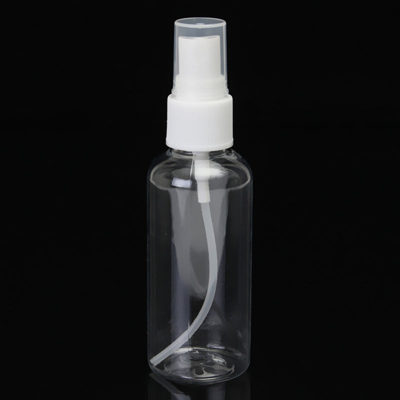 10Pcs 60ml Empty Spray Pump Bottles Transparent Plastic For Travelling
