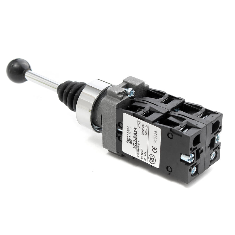 600V Spring Return Joystick Self-Reset Switch 4 Position 4NO XD2PA24CR Black