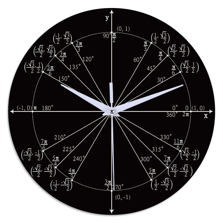 Emoyo ECY064 Creative Mathematics Wall Clock 3D Wall Clock For Home Office Decorations B