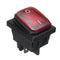 On-Off-On 4 Pin 12V LED Light Rocker Toggle Latching Switch Waterproof For Car Boat