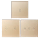 KTNNKG 3 Channel 433MHz 86 Wall Touch Remote Control Switch Wireless RF Transmitter Tempered Glass Panel