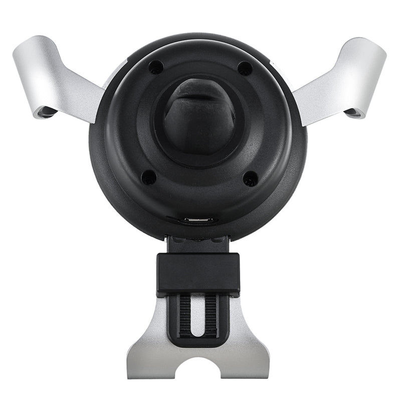 Double Coils 10w Qi Wireless Charger Gravity Linkage Automatic Lock Air Vent Car Phone Holder for 4.0-6.0 Inch Smart Phone