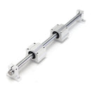 Machifit 16mm x 1000mm Linear Rail Shaft With Bearing Block and Guide Support For CNC Parts