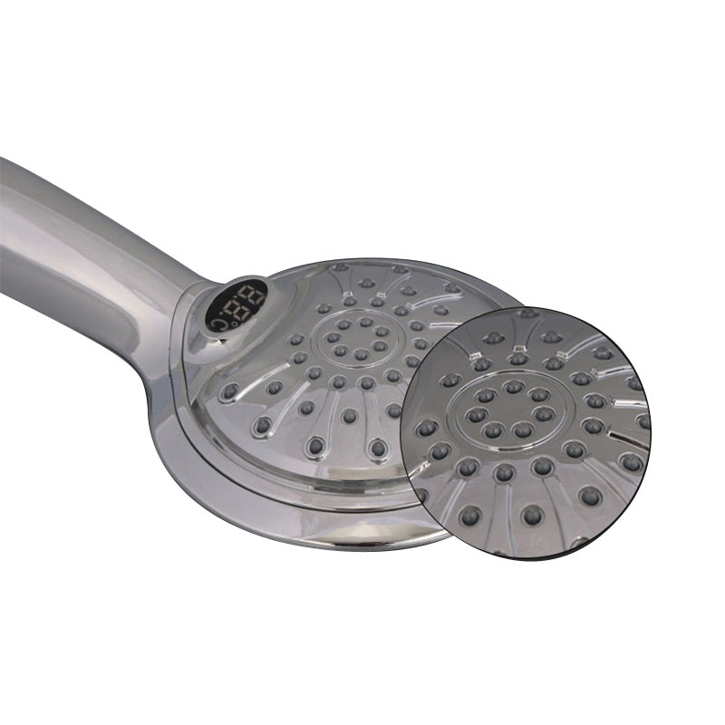 Minleaf ML-SH4 LED Digital Trichrome Temperature Display Shower Head Temperature Control Shower Booster Shower Head