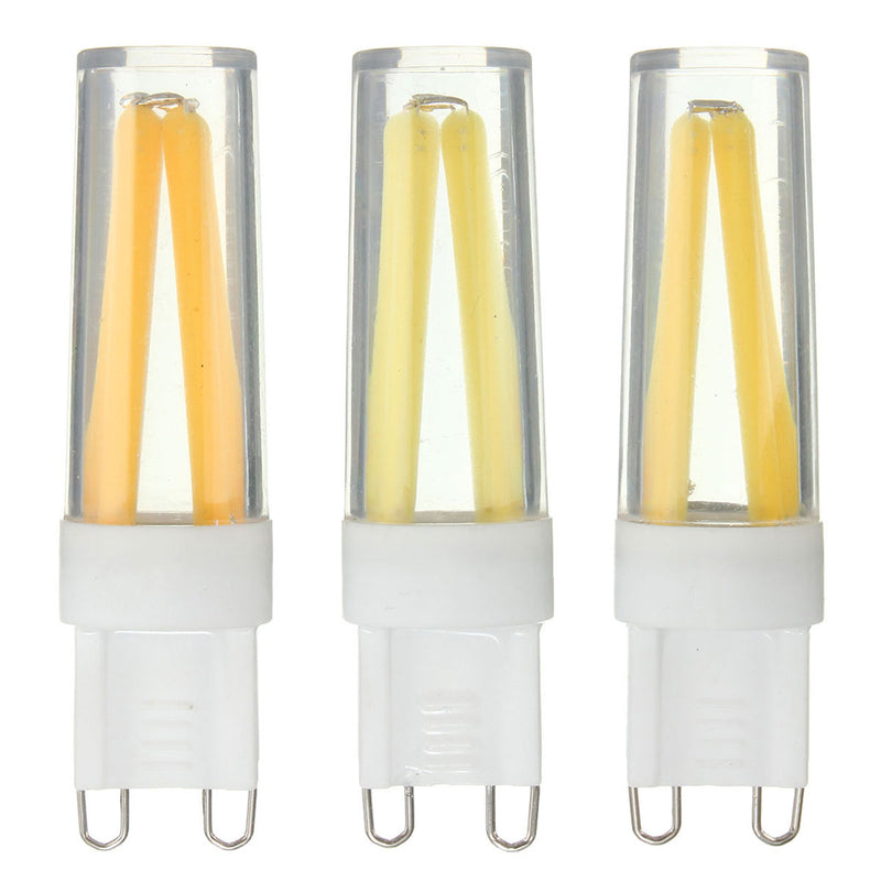 Mini G9 3W COB Pure White Warm White LED  Silicone Crystal Lamp Light AC110V