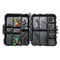 ZANLURE 150PCS Fishing Accessories Kits Jig Head Hooks Sinker Swivels Snap Beads Tackle With Box