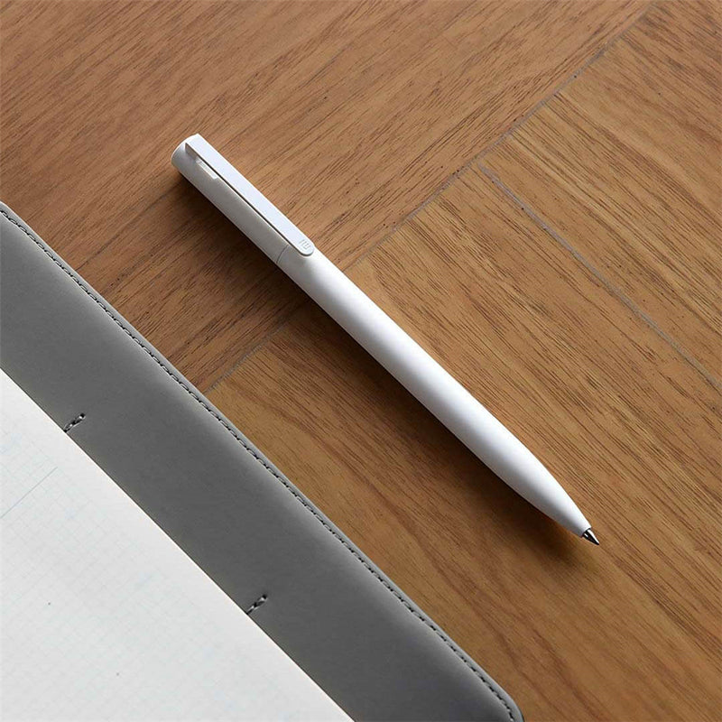 Xiaomi 10Pcs Gel Pens No Cap Black Ink Writing Pen White