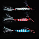 Zanlure 1pc Metal Lead Fish Jig Fishing Lures Spoon 20G/5.8CM Lure Luminous Bait Jigging