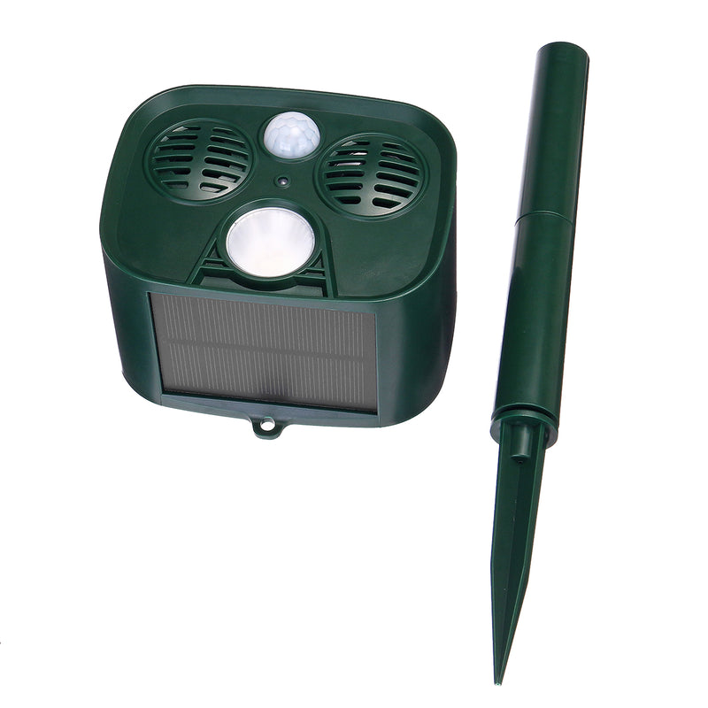 15-75KHZ Animal Repeller Solar Powered Waterproof PIR Sensor USB Solar Alarm Repeller