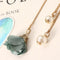 Sweet Women Hair Band Elegant Asymmetric Pearl Flower Pendant Headbrand Hair Accessories