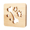 USB Wood Table Bone Night Light Desk Bedside Warm White Lamp Bedroom Home Decor