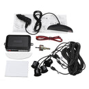 Car Reverse Parking Sensor Rear 4 Sensors LCD Display Audio Buzzer Alarm