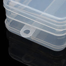 Multifunctional Transparent Plastic Fishing Tackle Box Fishing Lure Hooks Storage Box