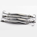 ZANLURE 4PCS 21g 78mm Hard Bait Mixed Colors Metal Fishing Lures Spoon Bait Set Lures