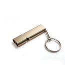 IPRee Outdooors Survival Whistle Emergency Self Rescue Double-Barrelled Whistle Aluminum Alloy