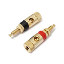 4PCS Copper Gold Plated Adapter AV Audio For Speaker 4mm Banana Plug Test Probe