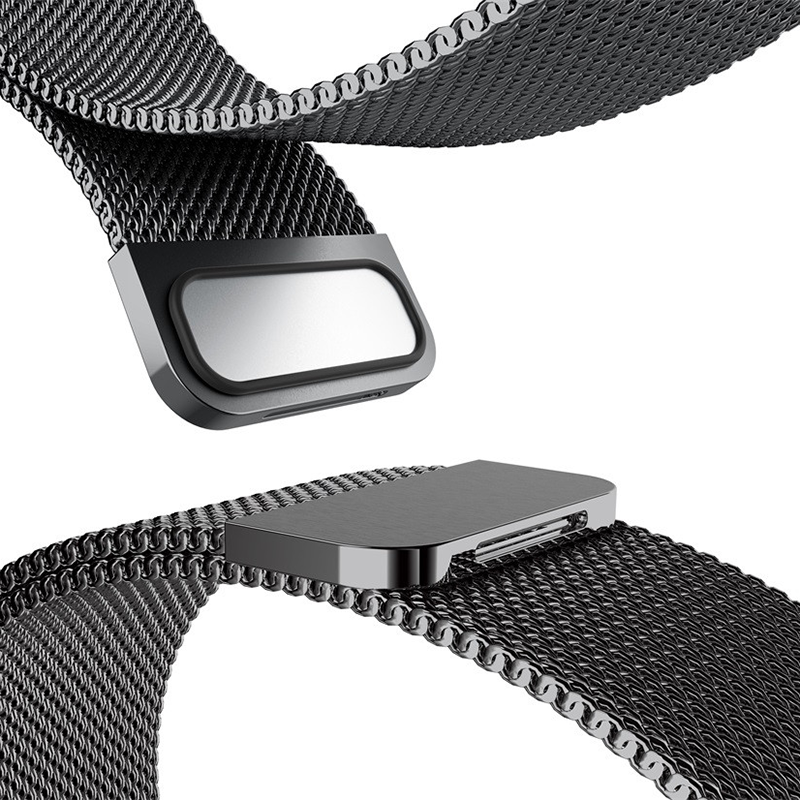 Magnetic Milanese Stainless Steel Watch Band Watch Strap Replacement for Amazfit 2 Amazfit Smart Watch 2