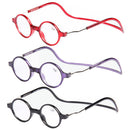 3Pcs Detachable Magnet Colorful PC Light Weight  Neck Hanging Presbyopic Reading Glasses