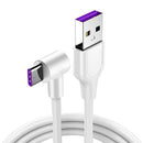 Bakeey 5A Type C Elbow 90 Degree Fast Charging Data Cable For HUAWEI P30 Xiaomi Mi9 Redmi K20 S10+