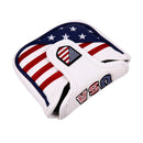 USA Square Mallet Putter Cover Golf Headcover For TaylorMade Spider Tour Magnet
