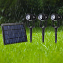 3 in 1 RGB Solar Garden Lawn Light Outdoor Garden Yard Landscape Lamp Waterproof