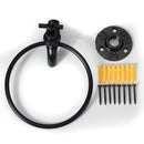 Wall Mounted Towel Ring Holder Kitchen Bathroom Storage Organizer Rack Hanger