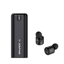 [True Wireless] Awei T8 Double bluetooth Earphone 3D Stereo Headphones with Charging Box Power Bank