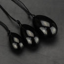 3Pcs Black Obsidian Body Massage Stone Vaginal Muscle Tightening Kegel Exercise Egg