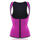 Women Front Zip Sports Trainer Cincher Corset Waist Shapewear Vest Plus Size Polyester Neoprene Vest
